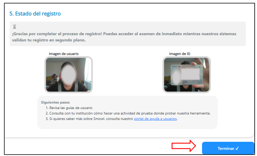 Cómo debo registrarme en el Proctoring a través de SMOWL Inacap Online