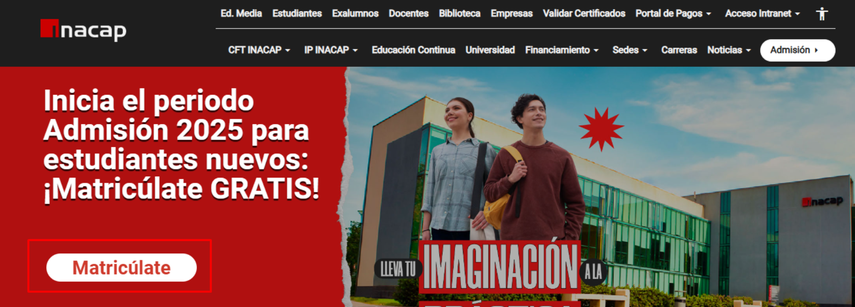 Proceso de Matrícula (estudiantes nuevos) – Inacap Online